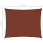 vidaXL Toldo de vela rectangular tela Oxford terracota 2,5x4,5 m vidaXL Toldo de vela rectangular tela Oxford terracota 2,5x4,5 m