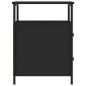 vidaXL Mesita de noche madera de ingeniería negro 44x45x60 cm vidaXL Mesita de noche madera de ingeniería negro 44x45x60 cm