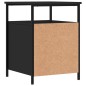 vidaXL Mesita de noche madera de ingeniería negro 44x45x60 cm vidaXL Mesita de noche madera de ingeniería negro 44x45x60 cm