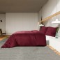 vidaXL Juego de funda nórdica microfibra ligera burdeos 200x200 cm vidaXL Juego de funda nórdica microfibra ligera burdeos 200x200 cm