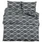 vidaXL Juego de funda nórdica algodón gris 240x220 cm vidaXL Juego de funda nórdica algodón gris 240x220 cm