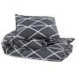 vidaXL Juego de funda nórdica algodón gris 200x220 cm vidaXL Juego de funda nórdica algodón gris 200x220 cm