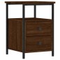 vidaXL Mesitas noche 2 uds madera ingeniería marrón roble 34x35,5x50cm vidaXL Mesitas noche 2 uds madera ingeniería marrón roble 34x35,5x50cm