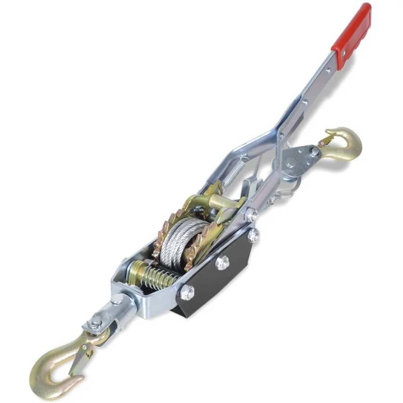 vidaXL Cabrestante manual de palanca con 2 engranajes 1815 kg