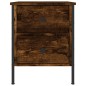 vidaXL Mesita de noche madera de ingeniería roble ahumado 40x42x50 cm vidaXL Mesita de noche madera de ingeniería roble ahumado 40x42x50 cm