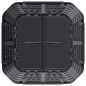 vidaXL Compostador de jardín negro 93,3x93,3x113 cm 740 L vidaXL Compostador de jardín negro 93,3x93,3x113 cm 740 L