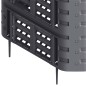 vidaXL Compostador de jardín negro 93,3x93,3x113 cm 740 L vidaXL Compostador de jardín negro 93,3x93,3x113 cm 740 L