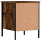 vidaXL Mesita de noche madera de ingeniería roble ahumado 40x42x50 cm vidaXL Mesita de noche madera de ingeniería roble ahumado 40x42x50 cm