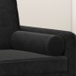 vidaXL Cojines decorativos 2 uds terciopelo negro 15x50 cm vidaXL Cojines decorativos 2 uds terciopelo negro 15x50 cm