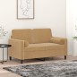 vidaXL Cojines decorativos 2 uds terciopelo marrón 15x50 cm vidaXL Cojines decorativos 2 uds terciopelo marrón 15x50 cm