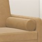 vidaXL Cojines decorativos 2 uds terciopelo marrón 15x50 cm vidaXL Cojines decorativos 2 uds terciopelo marrón 15x50 cm