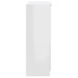 vidaXL Mueble zapatero madera contrachapada blanco brillo 59x35x100 cm vidaXL Mueble zapatero madera contrachapada blanco brillo 59x35x100 cm
