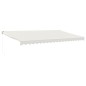 vidaXL Toldo retráctil aluminio y tela color crema 5x3 m