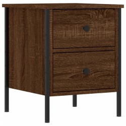 vidaXL Mesita de noche madera de ingeniería marrón roble 40x42x50 cm