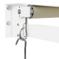 vidaXL Toldo retráctil aluminio y tela color crema 5x3 m