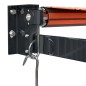 vidaXL Toldo retráctil aluminio y tela naranja y marrón 3x2,5 m vidaXL Toldo retráctil aluminio y tela naranja y marrón 3x2,5 m