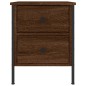 vidaXL Mesita de noche madera de ingeniería marrón roble 40x42x50 cm vidaXL Mesita de noche madera de ingeniería marrón roble 40x42x50 cm