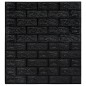 vidaXL Papel pintado autoadhesivo ladrillos 3D 40 unidades negro vidaXL Papel pintado autoadhesivo ladrillos 3D 40 unidades negro