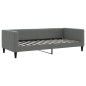 vidaXL Sofá cama nido con colchón tela gris oscuro 90x200 cm vidaXL Sofá cama nido con colchón tela gris oscuro 90x200 cm