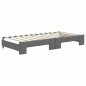 vidaXL Sofá cama nido con colchón tela gris oscuro 90x200 cm vidaXL Sofá cama nido con colchón tela gris oscuro 90x200 cm