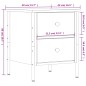 vidaXL Mesita de noche madera de ingeniería marrón roble 40x42x50 cm vidaXL Mesita de noche madera de ingeniería marrón roble 40x42x50 cm
