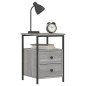 vidaXL Mesitas noche 2 uds madera ingeniería gris Sonoma 34x35,5x50 cm vidaXL Mesitas noche 2 uds madera ingeniería gris Sonoma 34x35,5x50 cm
