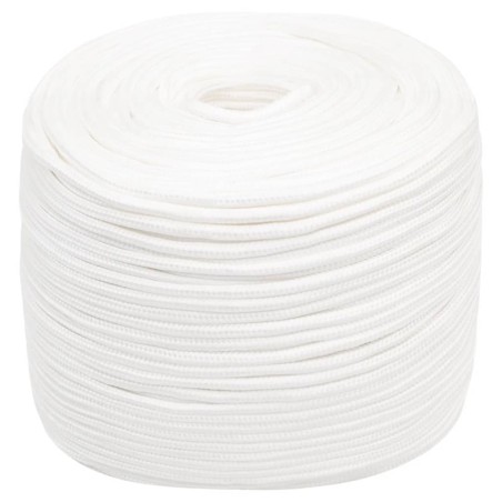 vidaXL Cuerda de barco polipropileno blanco intenso 8 mm 250 m