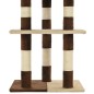 vidaXL Rascador para gatos con postes de sisal 127 cm beige y marrón vidaXL Rascador para gatos con postes de sisal 127 cm beige y marrón
