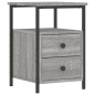 vidaXL Mesitas noche 2 uds madera ingeniería gris Sonoma 34x35,5x50 cm vidaXL Mesitas noche 2 uds madera ingeniería gris Sonoma 34x35,5x50 cm