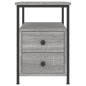 vidaXL Mesitas noche 2 uds madera ingeniería gris Sonoma 34x35,5x50 cm vidaXL Mesitas noche 2 uds madera ingeniería gris Sonoma 34x35,5x50 cm