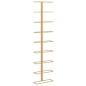 vidaXL Botellero de pared para 9 botellas hierro dorado vidaXL Botellero de pared para 9 botellas hierro dorado