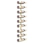 vidaXL Botellero de pared para 9 botellas hierro dorado vidaXL Botellero de pared para 9 botellas hierro dorado