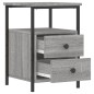 vidaXL Mesitas noche 2 uds madera ingeniería gris Sonoma 34x35,5x50 cm vidaXL Mesitas noche 2 uds madera ingeniería gris Sonoma 34x35,5x50 cm