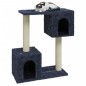 vidaXL Rascador para gatos con postes de sisal gris oscuro 60 cm vidaXL Rascador para gatos con postes de sisal gris oscuro 60 cm