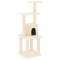 vidaXL Rascador para gatos con postes de sisal crema 105 cm vidaXL Rascador para gatos con postes de sisal crema 105 cm