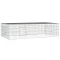 vidaXL Jaula para conejos 2 paneles hierro galvanizado 220x110x55 cm vidaXL Jaula para conejos 2 paneles hierro galvanizado 220x110x55 cm