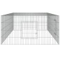 vidaXL Jaula para conejos 2 paneles hierro galvanizado 220x110x55 cm vidaXL Jaula para conejos 2 paneles hierro galvanizado 220x110x55 cm