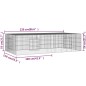 vidaXL Jaula para conejos 2 paneles hierro galvanizado 220x110x55 cm vidaXL Jaula para conejos 2 paneles hierro galvanizado 220x110x55 cm