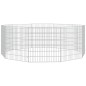 vidaXL Jaula para conejos 10 paneles hierro galvanizado 54x60 cm