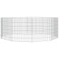 vidaXL Jaula para conejos 10 paneles hierro galvanizado 54x60 cm