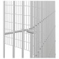 vidaXL Jaula para conejos 10 paneles hierro galvanizado 54x60 cm