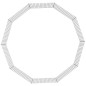 vidaXL Jaula para conejos 10 paneles hierro galvanizado 54x60 cm