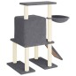 vidaXL Rascador para gatos con postes de sisal gris oscuro 96,5 cm vidaXL Rascador para gatos con postes de sisal gris oscuro 96,5 cm