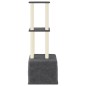 vidaXL Rascador para gatos con postes de sisal gris oscuro 133,5 cm vidaXL Rascador para gatos con postes de sisal gris oscuro 133,5 cm