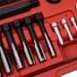 vidaXL Set reparación rosca bujía incandescente 33 pzas M8 M10 M12 vidaXL Set reparación rosca bujía incandescente 33 pzas M8 M10 M12