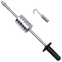 vidaXL Martillo de inercia con gancho acero al carbono 65 cm