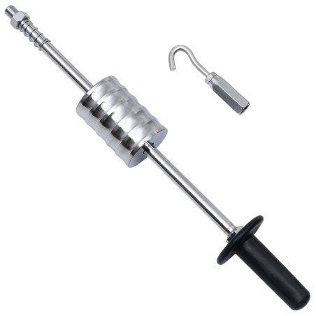 vidaXL Martillo de inercia con gancho acero al carbono 65 cm