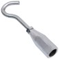 vidaXL Martillo de inercia con gancho acero al carbono 65 cm