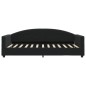 vidaXL Sofá cama con colchón terciopelo negro 90x200 cm