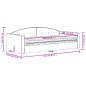 vidaXL Sofá cama con colchón terciopelo negro 100x200 cm vidaXL Sofá cama con colchón terciopelo negro 100x200 cm
